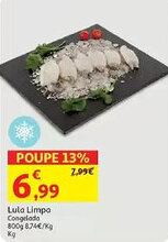 Auchan Lula Limpa Congelada promoção