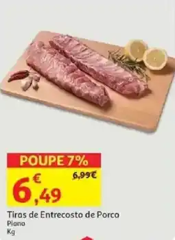 Auchan Tiras de Entrecosto de Porco Piano promoção