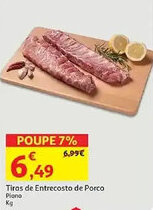 Auchan Tiras de Entrecosto de Porco Piano promoção