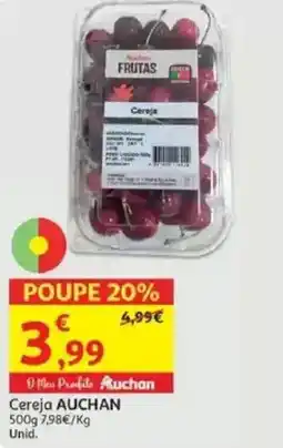 Auchan Cereja AUCHAN promoção