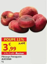 Auchan Pêssego Paraguaio AUCHAN promoção
