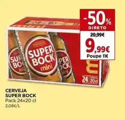 El Corte Inglés Super bock - cerveja pack 24x20 cl promoção