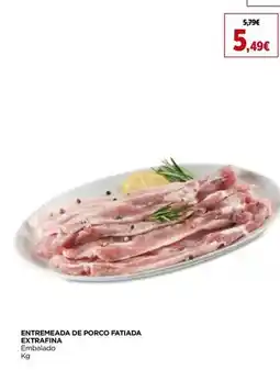 El Corte Inglés Entremeada de porco fatiada extrafina promoção
