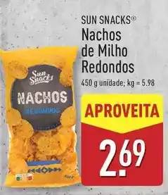 ALDI Sun - nachos de milho redondos promoção