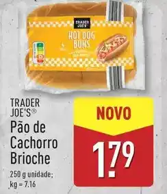 ALDI Pão de cachorro brioche promoção