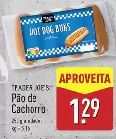 ALDI Pão de cachorro promoção
