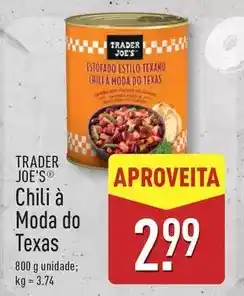 ALDI A+ - chili à moda do texas promoção