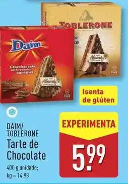ALDI Toblerone - tarte de chocolate promoção