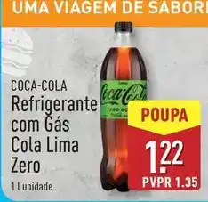 ALDI Lima - refrigerante com gas cola lima zero promoção