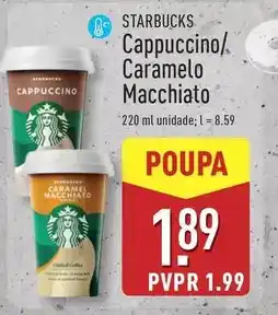 ALDI Starbucks - cappuccino/caramelo macchiato promoção