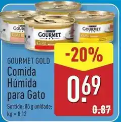 ALDI Gourmet - comida humida para gato promoção