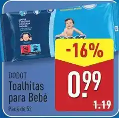 ALDI Dodot - toalhitas para bebe promoção