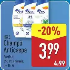 ALDI H&s - champo anticaspa promoção
