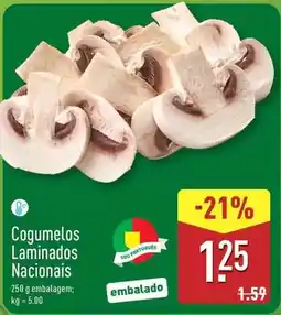 ALDI €co+ - cogumelos laminados nacionals promoção