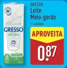 ALDI Gresso - leite meio-gordo promoção