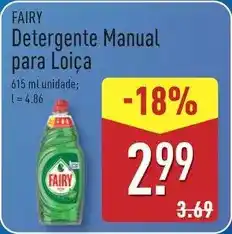 ALDI Fairy - detergente manual para loica promoção