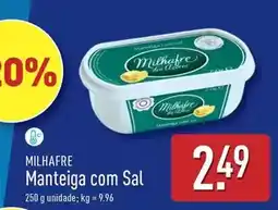ALDI Milhafre - manteiga com sal promoção