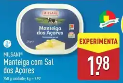 ALDI Milsani - manteiga com sal dos acores promoção