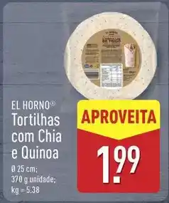 ALDI com - tortilhas com chia e quinoa promoção