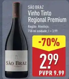 ALDI Portal s. braz - vinho tinto regional premium promoção