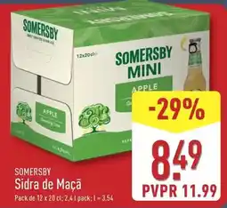 ALDI Somersby - sidra de maçã promoção