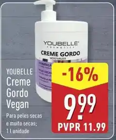 ALDI A+ - creme gordo vegan promoção