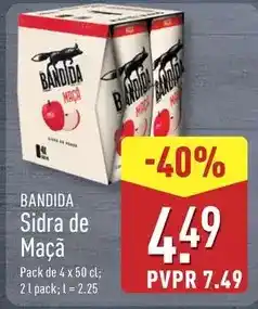 ALDI Sidra de maçã promoção