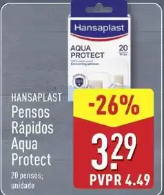 ALDI Hansaplast - pensos rapidos aqua protect promoção