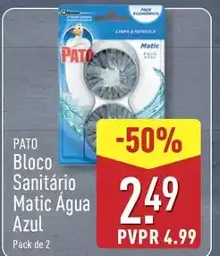 ALDI Pato - bloco sanitario matic agua azul promoção