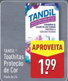 ALDI Toalhitas proteção de cor promoção