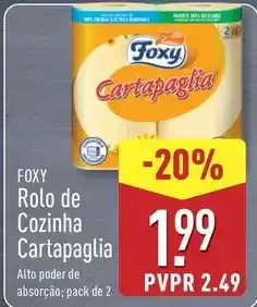 ALDI Foxy - rolo de cozinha cartapaglia promoção