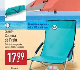 ALDI Cadeira de praia promoção