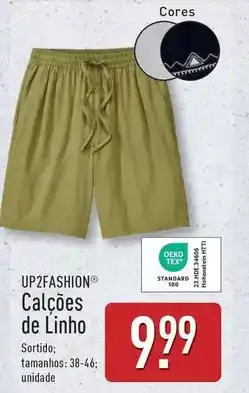 ALDI Up2fashion - calcoes de linho promoção
