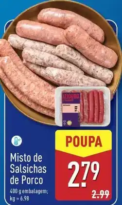 ALDI Izidoro - misto de salsichas de porco promoção
