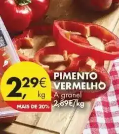 Pingo Doce A+ - pimento vermelho promoção