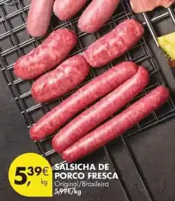 Pingo Doce Salsicha de porco fresca promoção