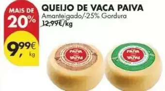 Pingo Doce Paiva - queijo de vaca promoção