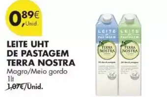 Pingo Doce Terra nostra - leite uht de pastagem promoção