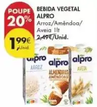 Pingo Doce Alpro - bebida vegetal promoção