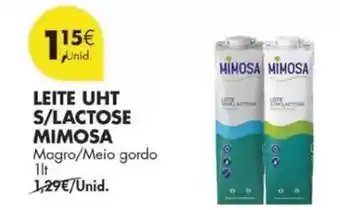 Pingo Doce Mimosa - leite uht s/lactose promoção