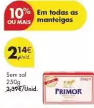 Pingo Doce Primor - em todas as manteigas promoção