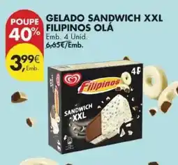 Pingo Doce Olá - gelado sandwich xxl filipinos promoção