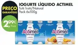 Pingo Doce Danone - iogurte liquido actimel promoção
