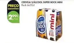 Pingo Doce Up - cerveja s/alcool super bock mini promoção