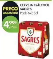 Pingo Doce Sagres - cerveja c/ álcool promoção