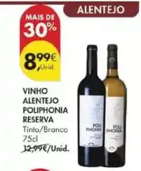 Pingo Doce Alentejo - vinho poliphonia reserva promoção