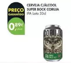 Pingo Doce Coruja - cerveja c/alcool super bock promoção