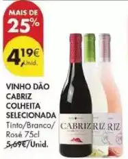 Pingo Doce Cabriz - vinho dao colheita selecionada promoção