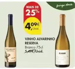 Pingo Doce Alvarinho - vinho alvarinho reserva promoção