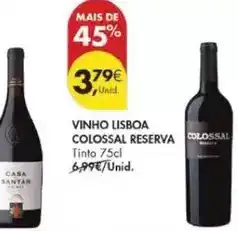 Pingo Doce Lisboa - vinho reserva promoção